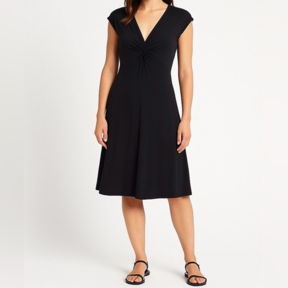 Patagonia Elegant Cocktail Black Sleeveless Dress Little Black Dress Size XS - Picture 2 of 7